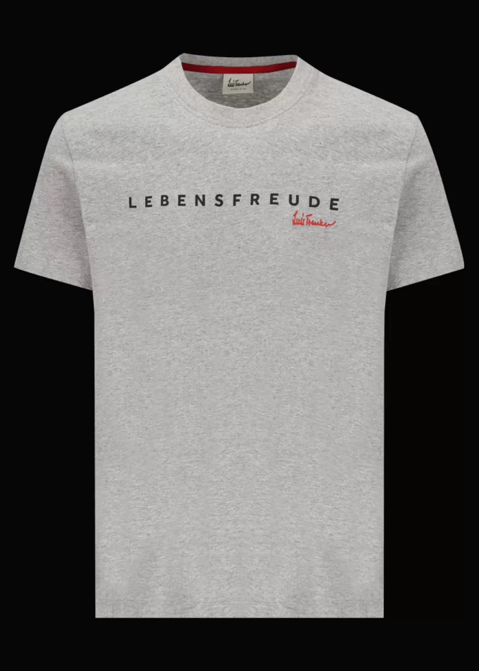 T-Shirt Mit Schriftzug Lebensfreude>Luis Trenker Online