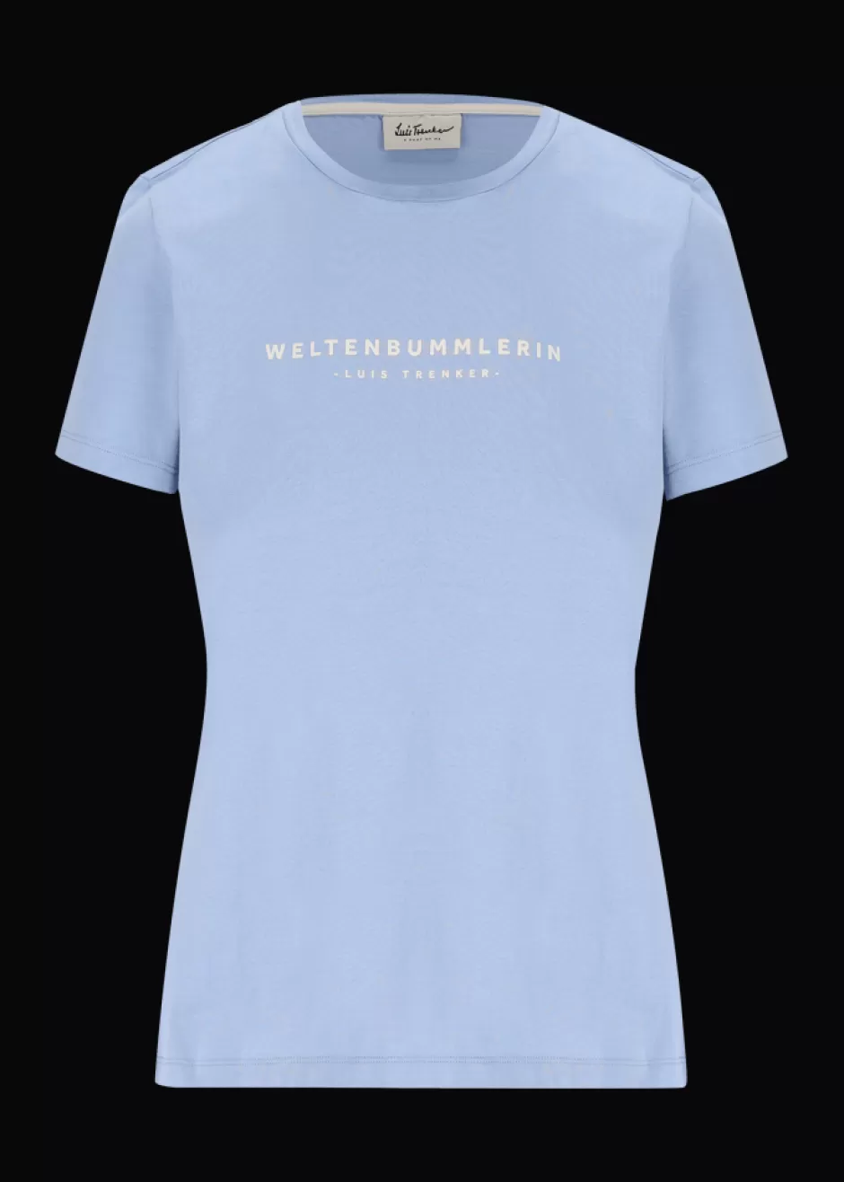 T-Shirt Mit Schriftzug Weltenbummlerin>Luis Trenker Online