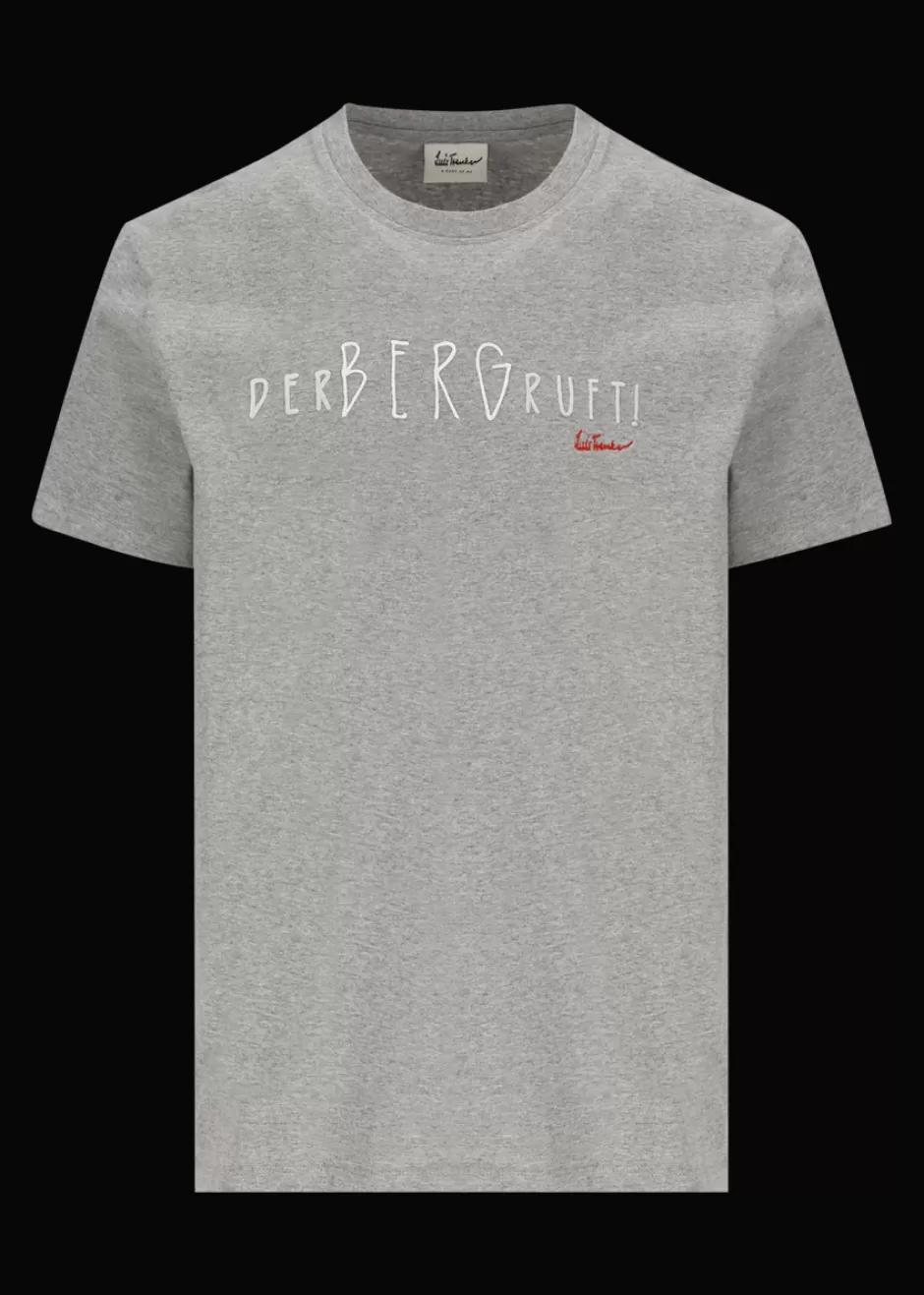 T-Shirt Mit Slogan Der Berg Ruft>Luis Trenker Sale