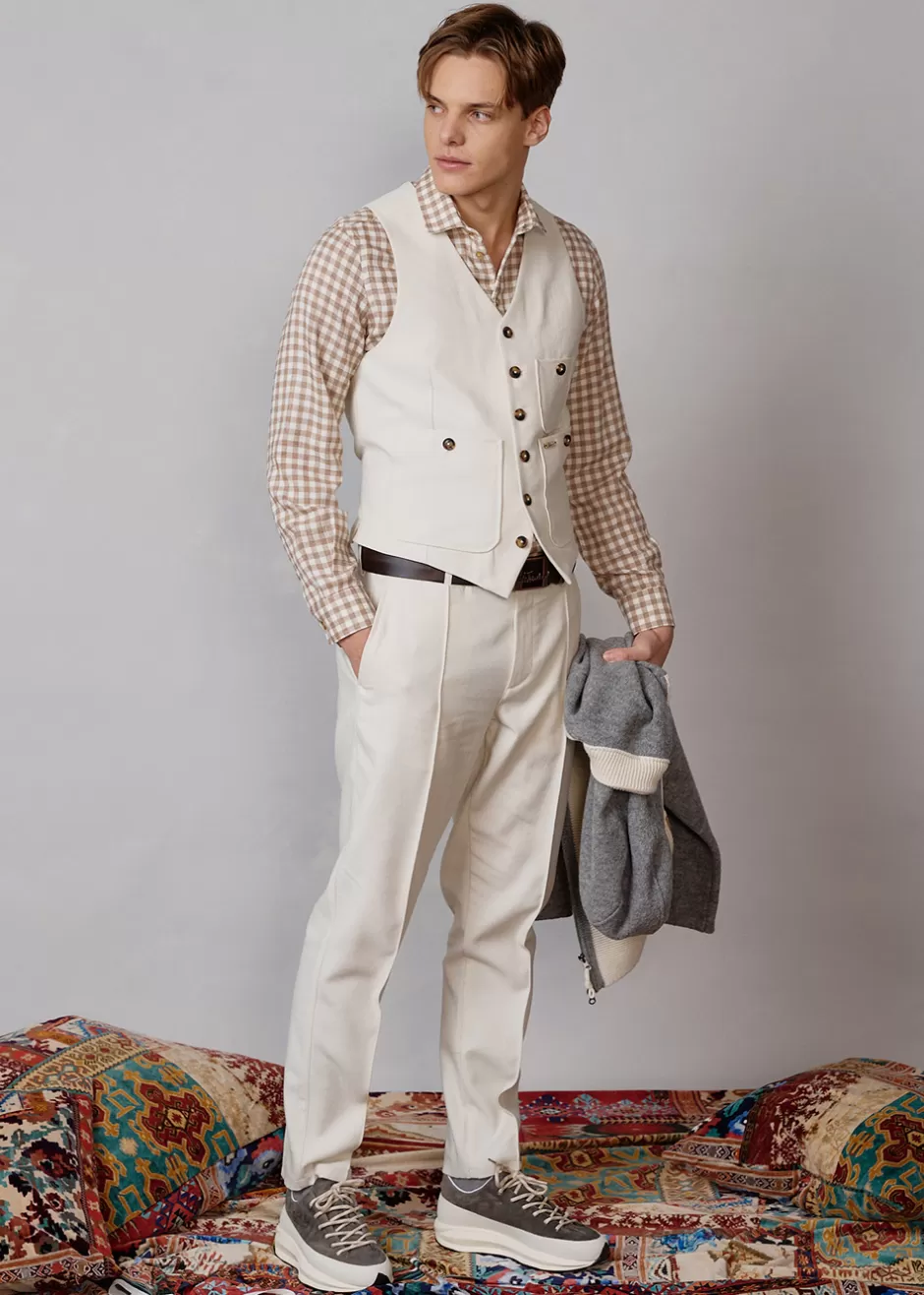 Twill-Weste Luseba>Luis Trenker Hot