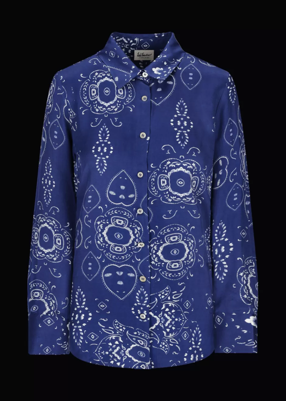 Viskosebluse Mit Bandana-Print Lubarbara>Luis Trenker Hot