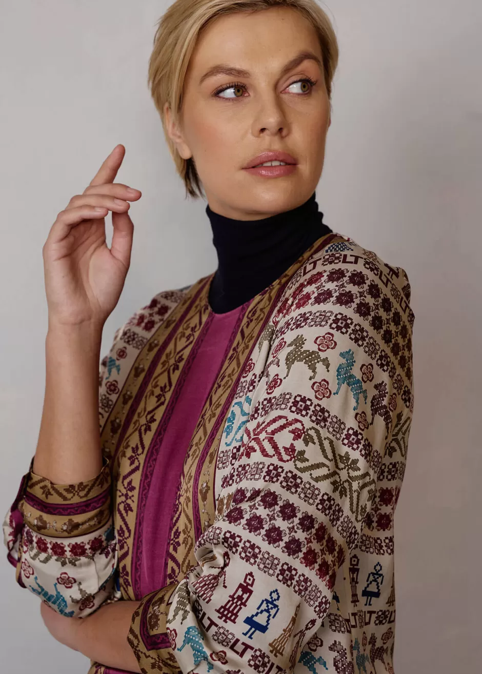 Viskose-Bluse Mit Print Lubelinda>Luis Trenker Flash Sale