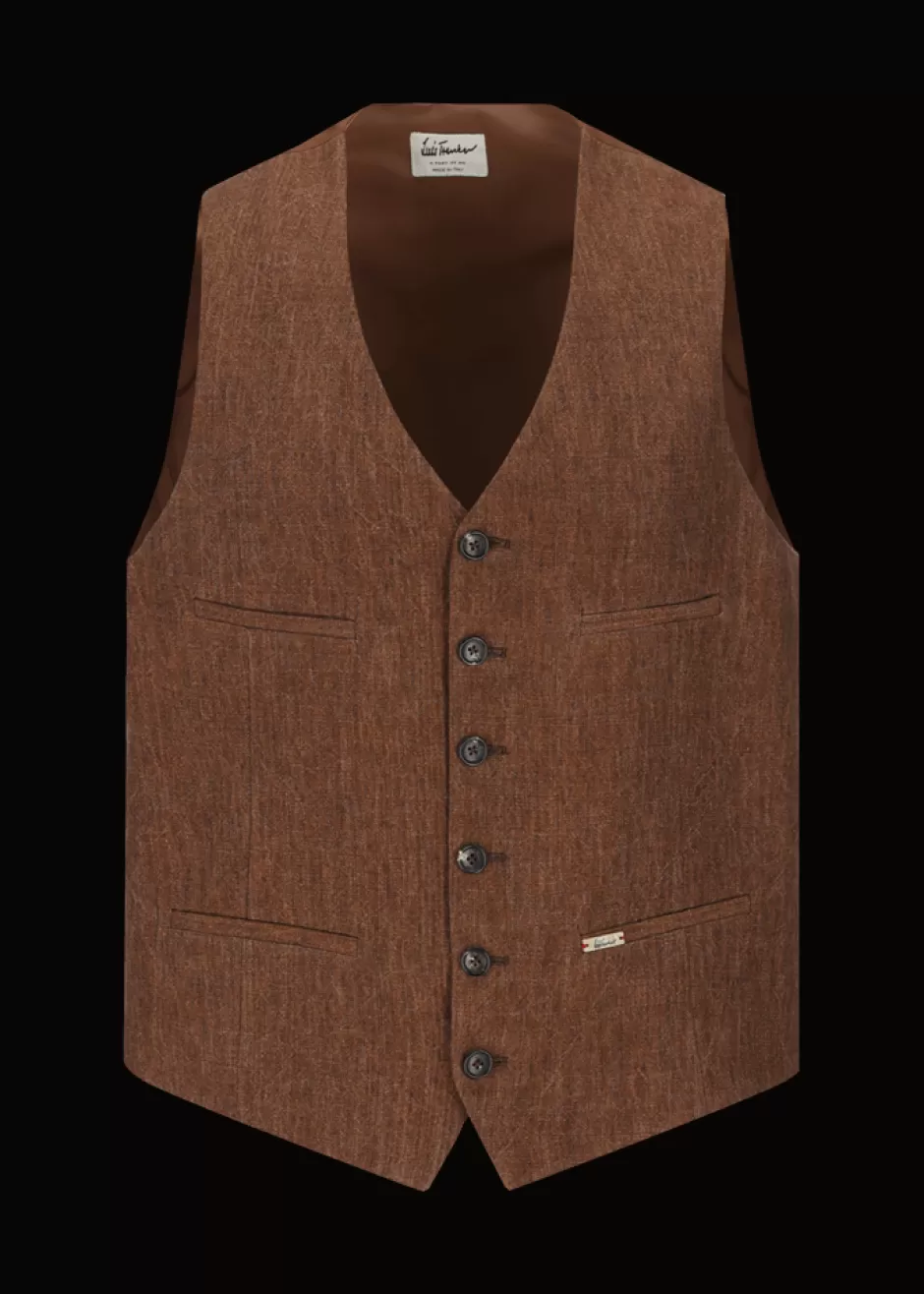 Weste Aus Reinem Leinen Lusebastian>Luis Trenker Fashion