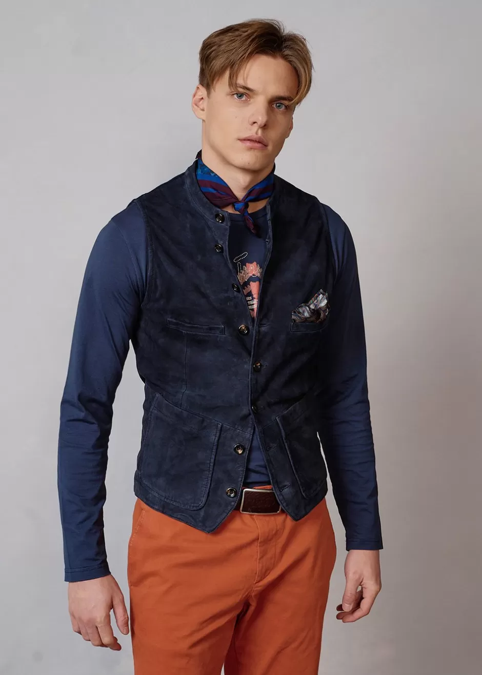 Wildleder-Weste Lusamoele>Luis Trenker Fashion